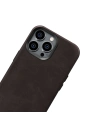 Hurtownia GSM - Etui iCarer Oil Wax Premium Leather MagSafe Apple iPhone 14 Pro Max maro închis - ICR342 - {ean13} - Hurt