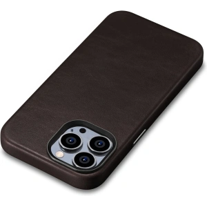 Hurtownia GSM - Etui iCarer Oil Wax Premium Leather MagSafe Apple iPhone 14 Pro Max ciemnobrązowy - ICR342 - {ean13} - Hurt