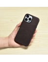 Hurtownia GSM - Etui iCarer Oil Wax Premium Leather MagSafe Apple iPhone 14 Pro Max ciemnobrązowy - ICR342 - {ean13} - Hurt