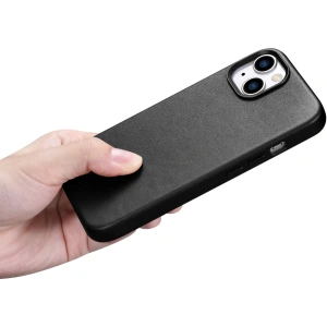 Hurtownia GSM - Etui iCarer Case Leather MagSafe Apple iPhone 14 czarny - ICR343 - {ean13} - Hurt