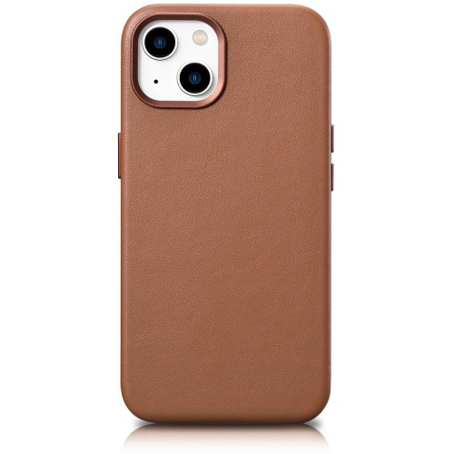 iCarer Distributor - 6975092685180 - ICR344 - iCarer Case Leather MagSafe Apple iPhone 14 brown - B2B homescreen