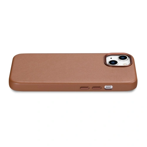 Etui iCarer Case Leather MagSafe Apple iPhone 14 brązowy