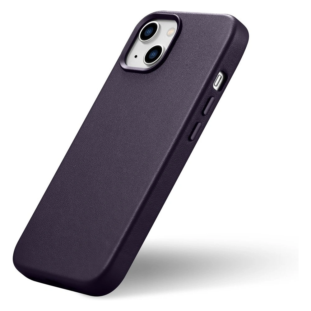 Wholesale iCarer Case Leather MagSafe Apple iPhone 14 dark purple - ICR346 - {ean13} - Hurt