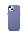 iCarer Case Leather MagSafe Apple iPhone 14 light purple