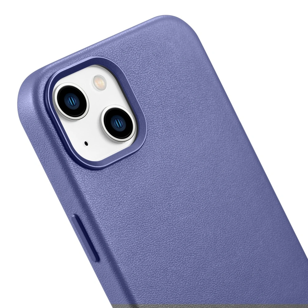 Wholesale iCarer Case Leather MagSafe Apple iPhone 14 light purple - ICR347 - {ean13} - Hurt
