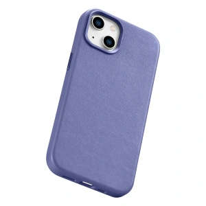 Wholesale iCarer Case Leather MagSafe Apple iPhone 14 light purple - ICR347 - {ean13} - Hurt
