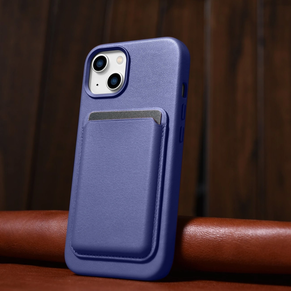 Wholesale iCarer Case Leather MagSafe Apple iPhone 14 light purple - ICR347 - {ean13} - Hurt