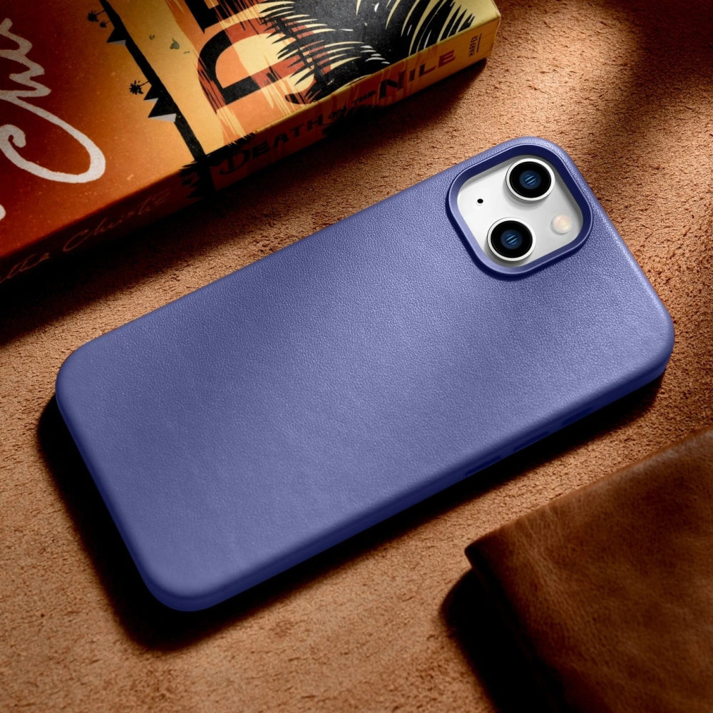 Wholesale iCarer Case Leather MagSafe Apple iPhone 14 light purple - ICR347 - {ean13} - Hurt