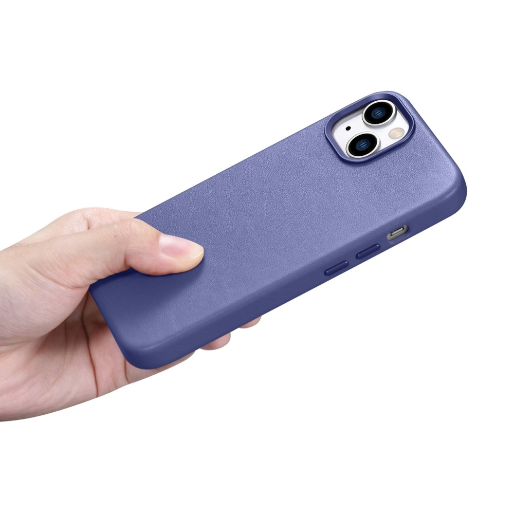 Wholesale iCarer Case Leather MagSafe Apple iPhone 14 light purple - ICR347 - {ean13} - Hurt