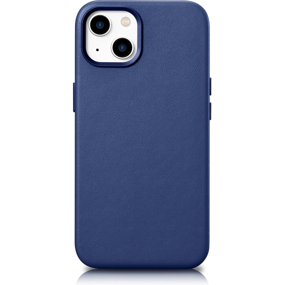 Wholesale iCarer Case Leather MagSafe Apple iPhone 14 blue - ICR348 - {ean13} - Hurt