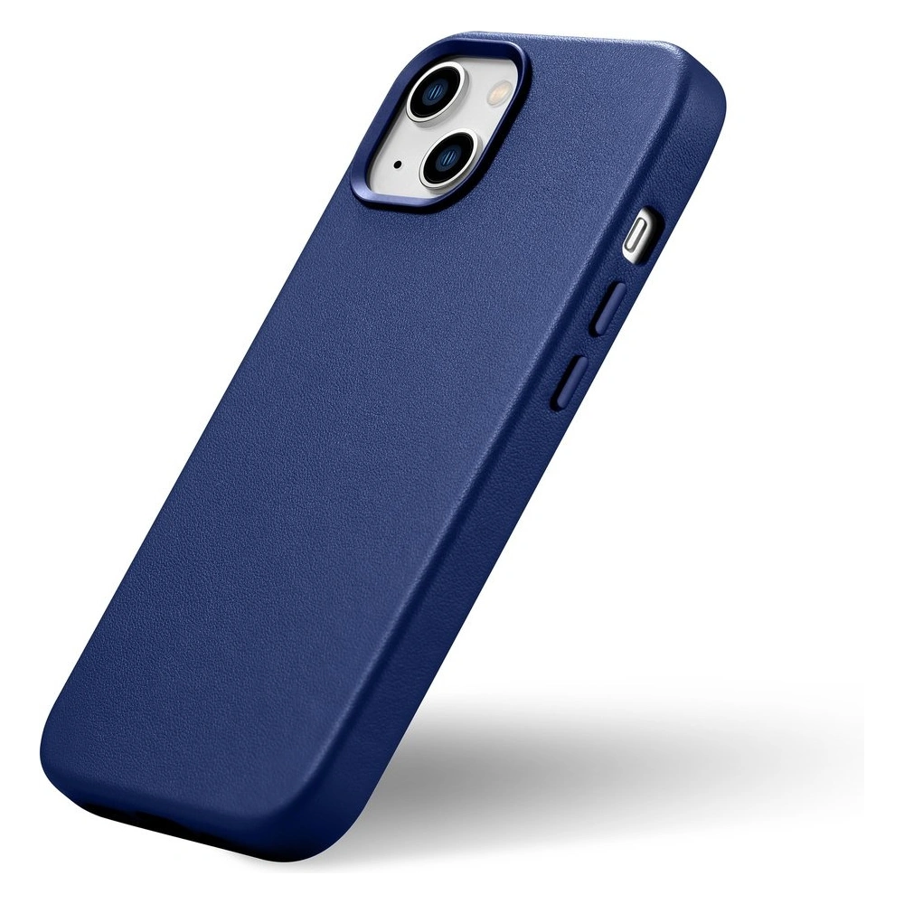 Wholesale iCarer Case Leather MagSafe Apple iPhone 14 blue - ICR348 - {ean13} - Hurt