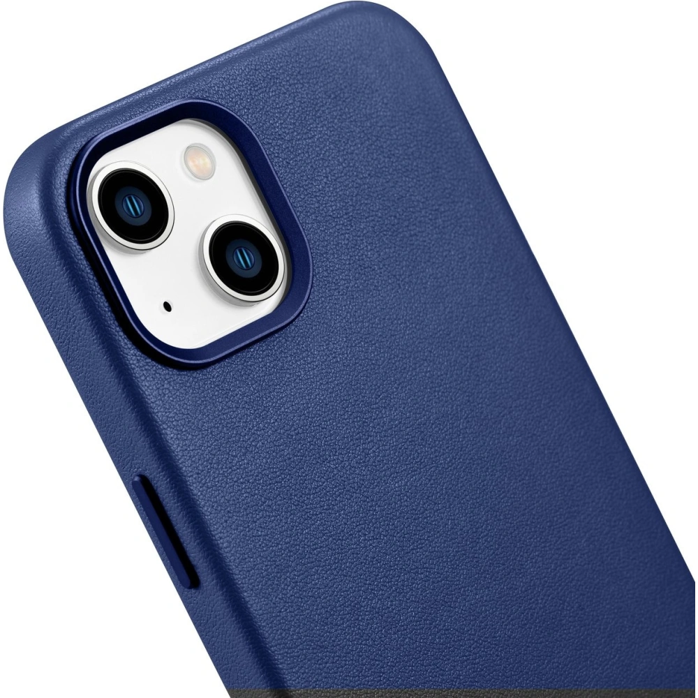 Wholesale iCarer Case Leather MagSafe Apple iPhone 14 blue - ICR348 - {ean13} - Hurt