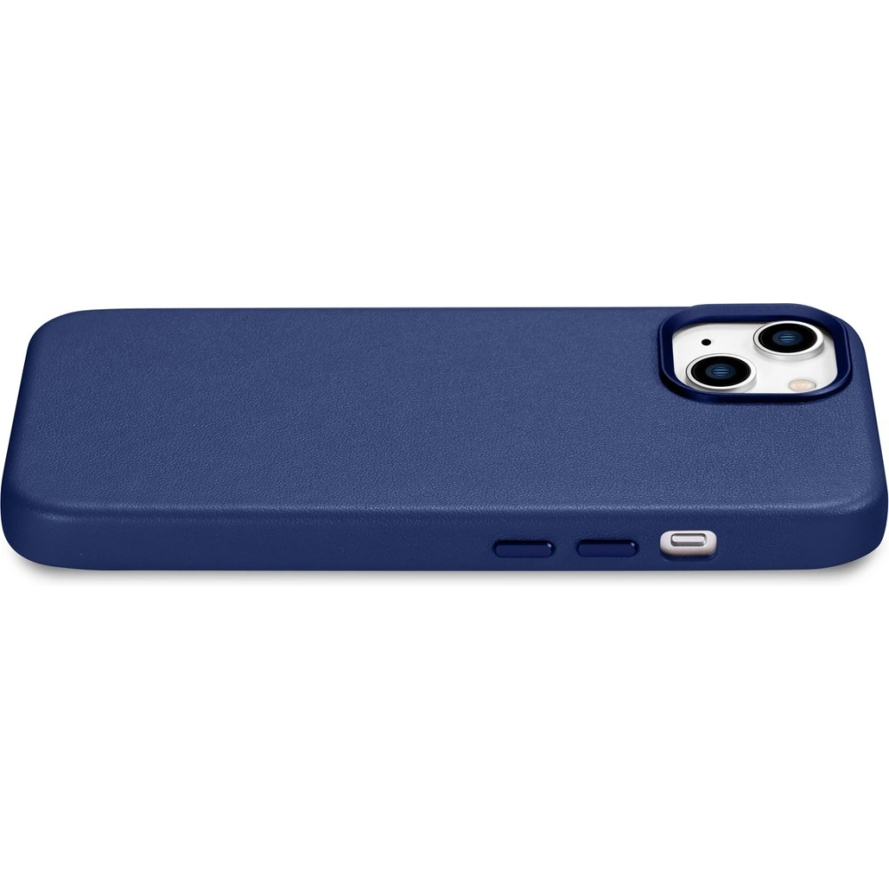 Wholesale iCarer Case Leather MagSafe Apple iPhone 14 blue - ICR348 - {ean13} - Hurt