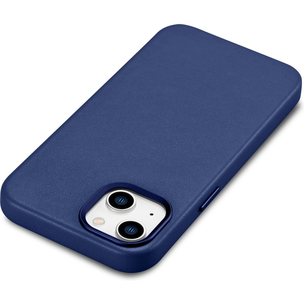 Wholesale iCarer Case Leather MagSafe Apple iPhone 14 blue - ICR348 - {ean13} - Hurt