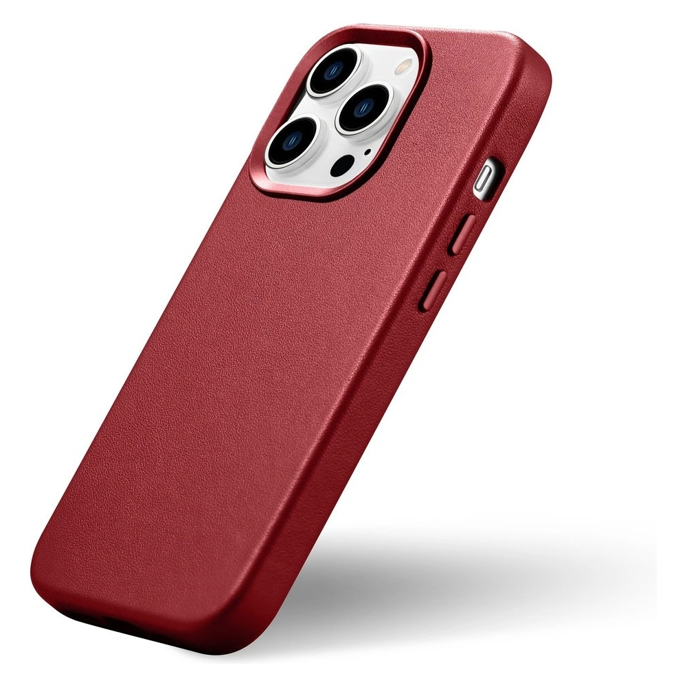 Wholesale iCarer Case Leather MagSafe Apple iPhone 14 Pro red - ICR351 - {ean13} - Hurt