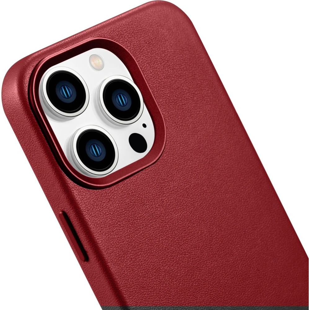 Wholesale iCarer Case Leather MagSafe Apple iPhone 14 Pro red - ICR351 - {ean13} - Hurt