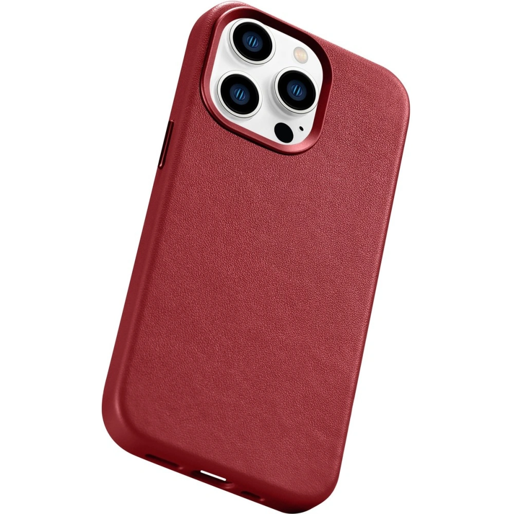 Hurtownia GSM - Etui iCarer Case Leather MagSafe Apple iPhone 14 Pro czerwony - ICR351 - {ean13} - Hurt
