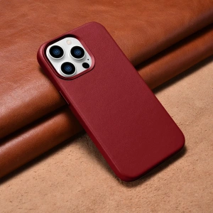 Hurtownia GSM - Etui iCarer Case Leather MagSafe Apple iPhone 14 Pro czerwony - ICR351 - {ean13} - Hurt