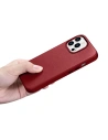 Wholesale iCarer Case Leather MagSafe Apple iPhone 14 Pro red - ICR351 - {ean13} - Hurt