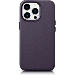 Hurtownia GSM - Etui iCarer Case Leather MagSafe Apple iPhone 14 Pro ciemnofioletowy - ICR352 - {ean13} - Hurt