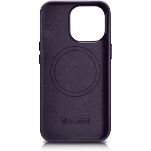 Hurtownia GSM - Etui iCarer Case Leather MagSafe Apple iPhone 14 Pro ciemnofioletowy - ICR352 - {ean13} - Hurt