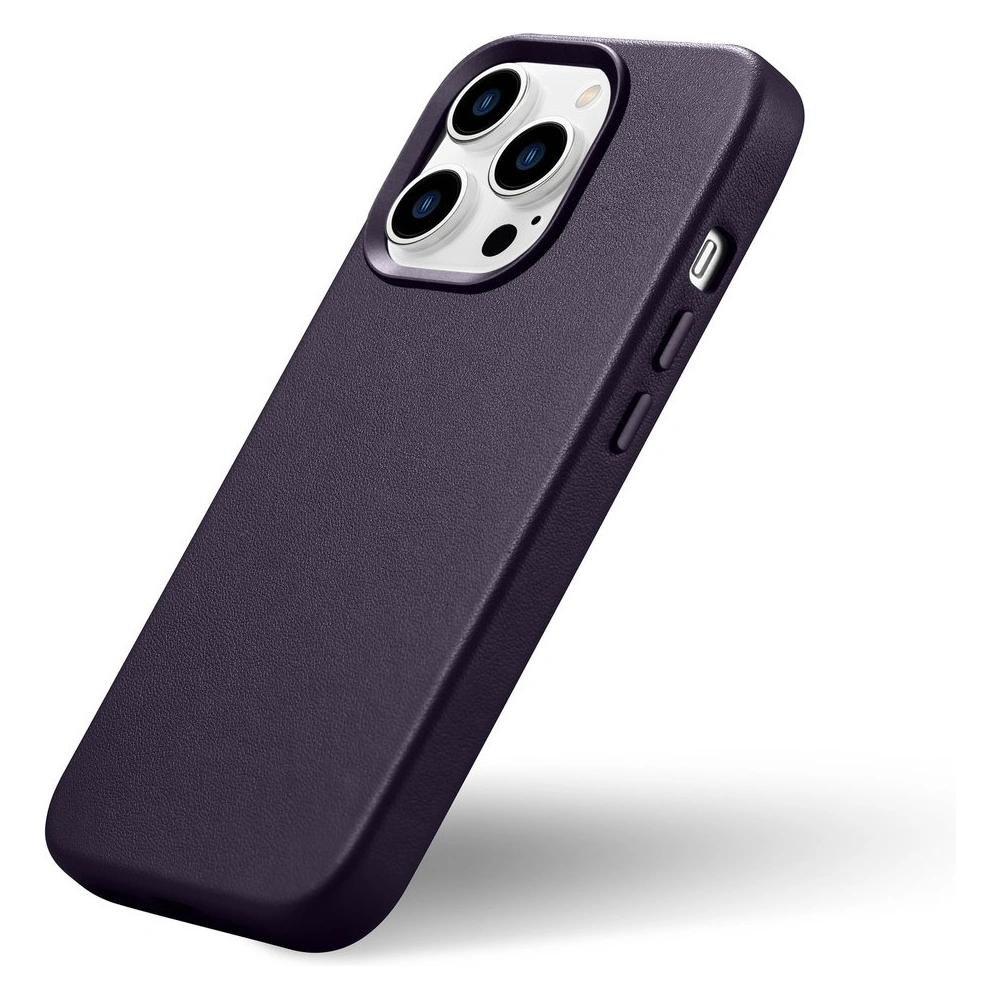 Hurtownia GSM - Case iCarer Case Leder MagSafe Apple iPhone 14 Pro dunkelviolett - ICR352 - {ean13} - Hurt