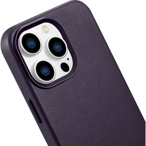 Hurtownia GSM - Etui iCarer Case Leather MagSafe Apple iPhone 14 Pro ciemnofioletowy - ICR352 - {ean13} - Hurt