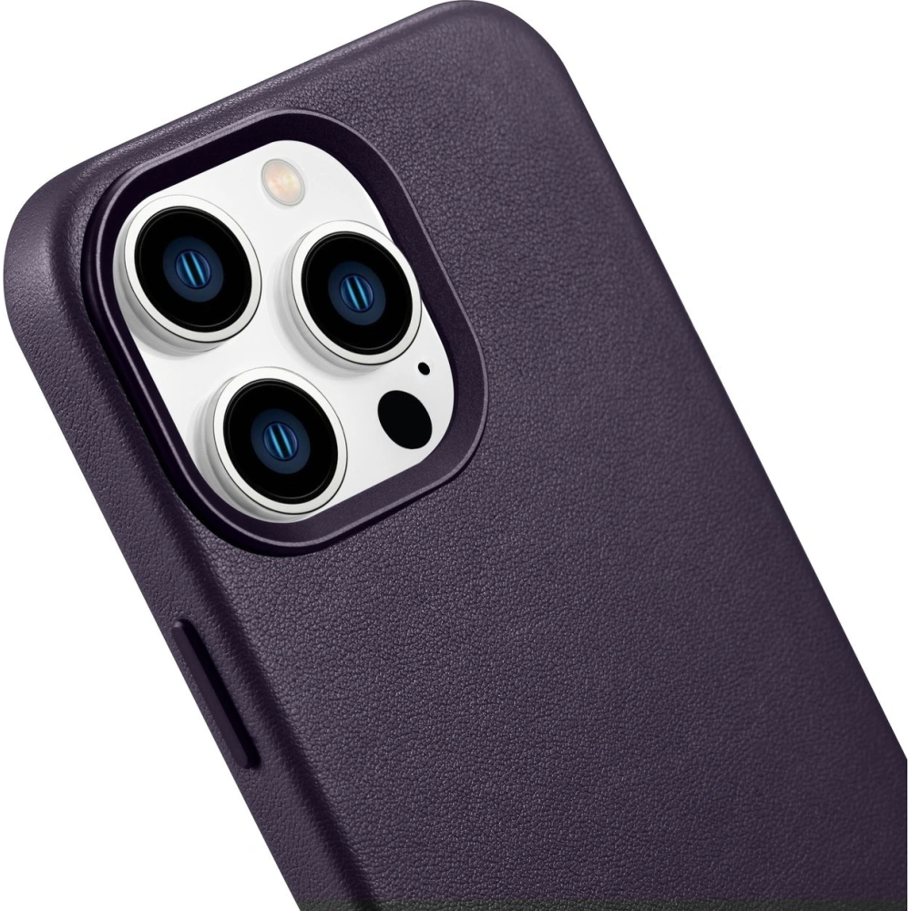 Hurtownia GSM - Case iCarer Case Leder MagSafe Apple iPhone 14 Pro dunkelviolett - ICR352 - {ean13} - Hurt