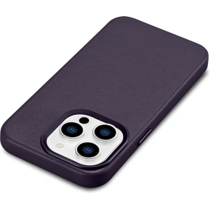 Hurtownia GSM - Etui iCarer Case Leather MagSafe Apple iPhone 14 Pro ciemnofioletowy - ICR352 - {ean13} - Hurt