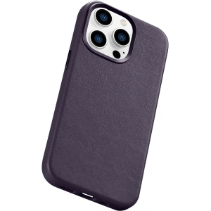 Hurtownia GSM - Etui iCarer Case Leather MagSafe Apple iPhone 14 Pro ciemnofioletowy - ICR352 - {ean13} - Hurt