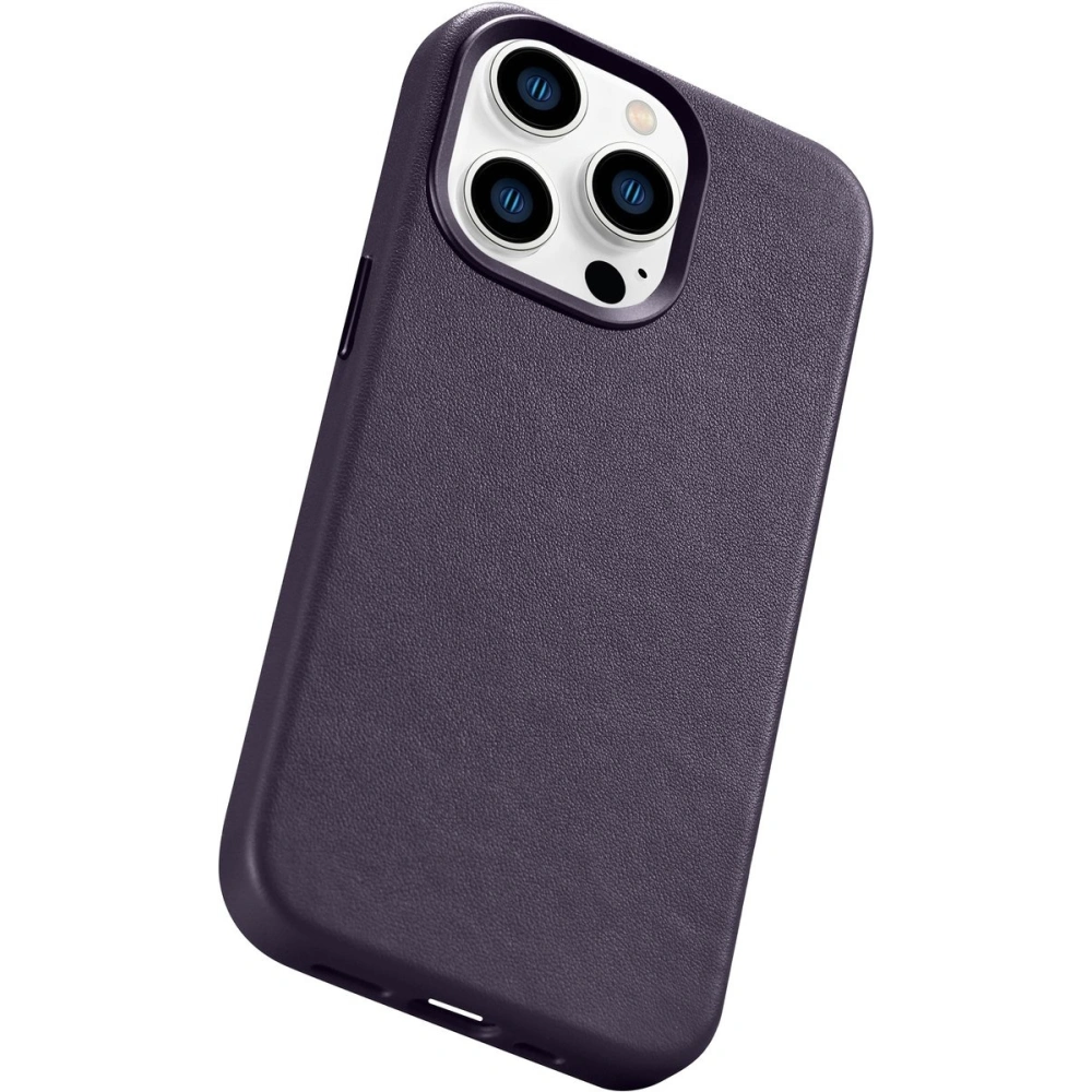Hurtownia GSM - Case iCarer Case Leder MagSafe Apple iPhone 14 Pro dunkelviolett - ICR352 - {ean13} - Hurt
