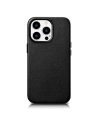 Etui iCarer Case Leather MagSafe Apple iPhone 14 Pro Max czarny