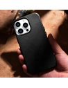Hurtownia GSM - Etui iCarer Case Leather MagSafe Apple iPhone 14 Pro Max negru - ICR355 - {ean13} - Hurt