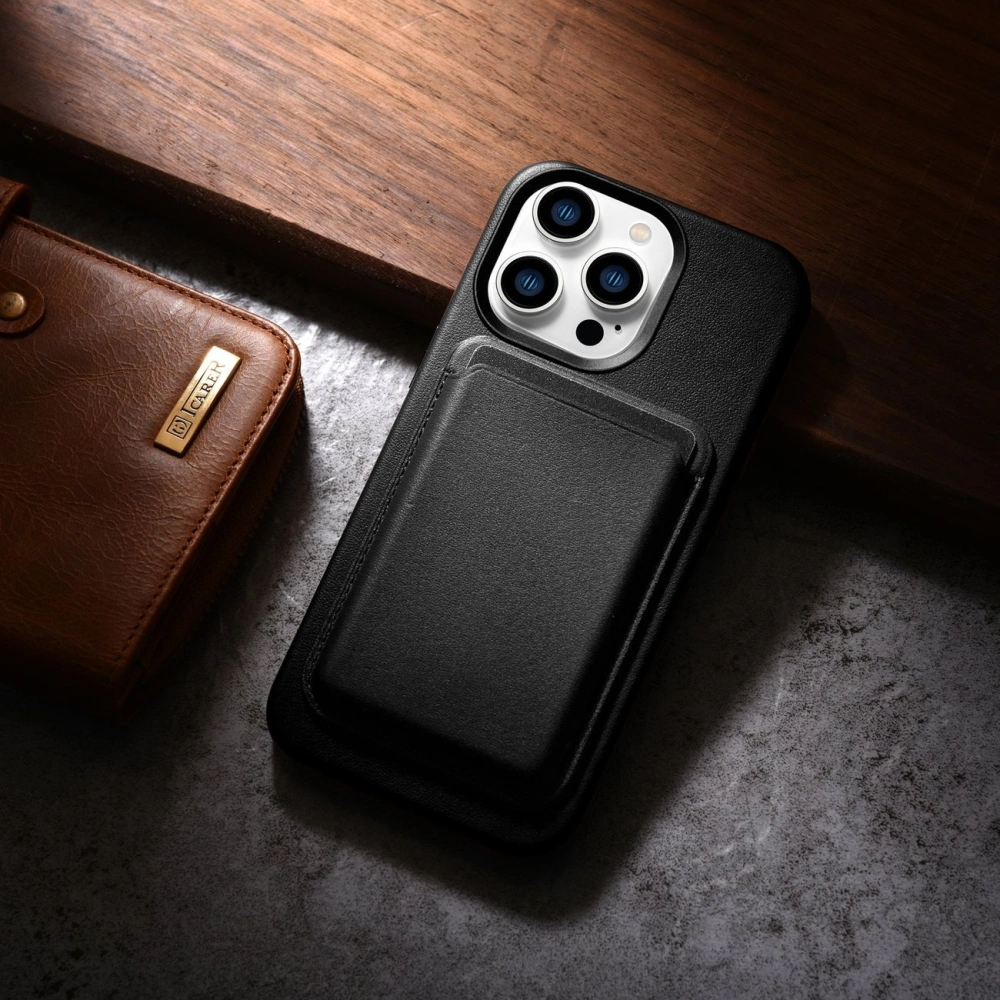 Hurtownia GSM - Etui iCarer Case Leather MagSafe Apple iPhone 14 Pro Max negru - ICR355 - {ean13} - Hurt