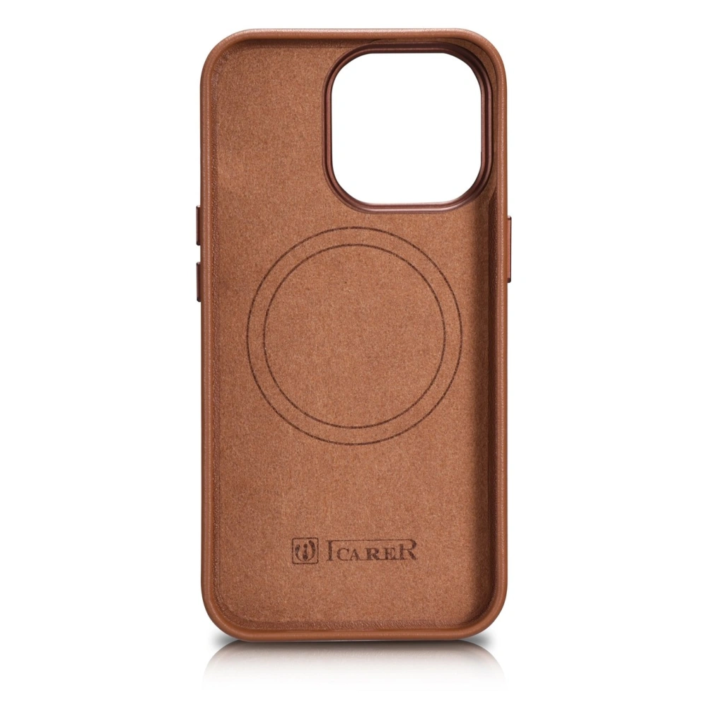 Hurtownia GSM - Etui iCarer Case Leather MagSafe Apple iPhone 14 Pro Max hnědá - ICR356 - {ean13} - Hurt