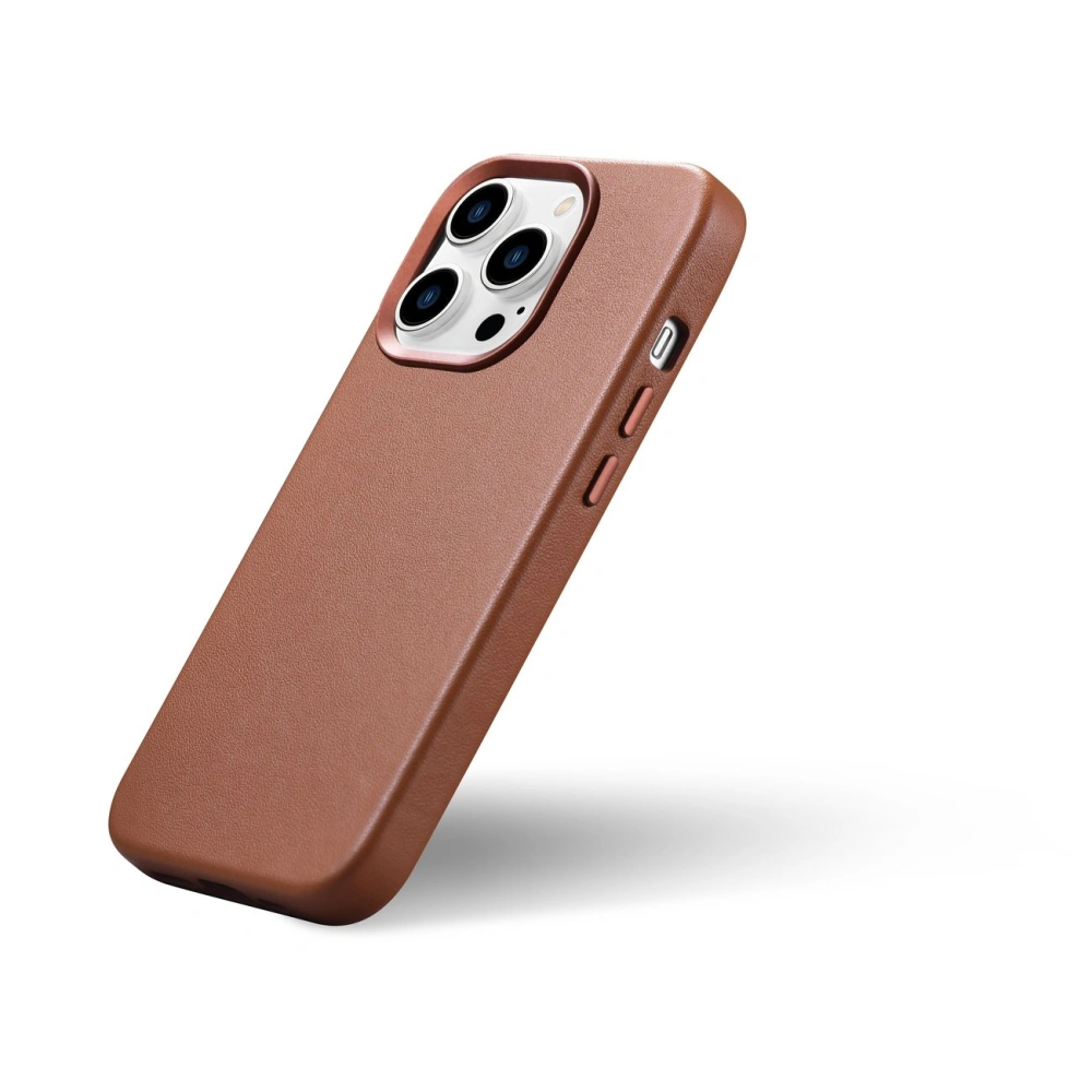 Hurtownia GSM - Etui iCarer Case Leather MagSafe Apple iPhone 14 Pro Max hnědá - ICR356 - {ean13} - Hurt