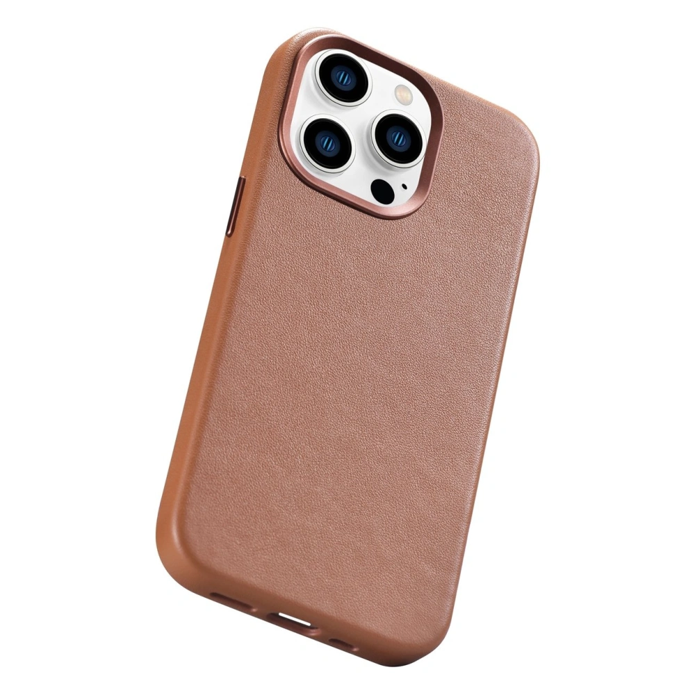 Hurtownia GSM - Etui iCarer Case Leather MagSafe Apple iPhone 14 Pro Max hnědá - ICR356 - {ean13} - Hurt