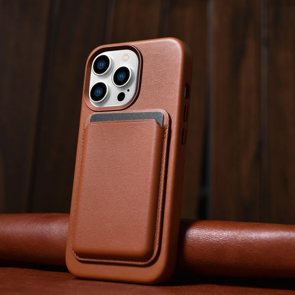 Hurtownia GSM - Etui iCarer Case Leather MagSafe Apple iPhone 14 Pro Max hnědá - ICR356 - {ean13} - Hurt