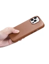 Hurtownia GSM - Etui iCarer Case Leather MagSafe Apple iPhone 14 Pro Max brązowy - ICR356 - {ean13} - Hurt