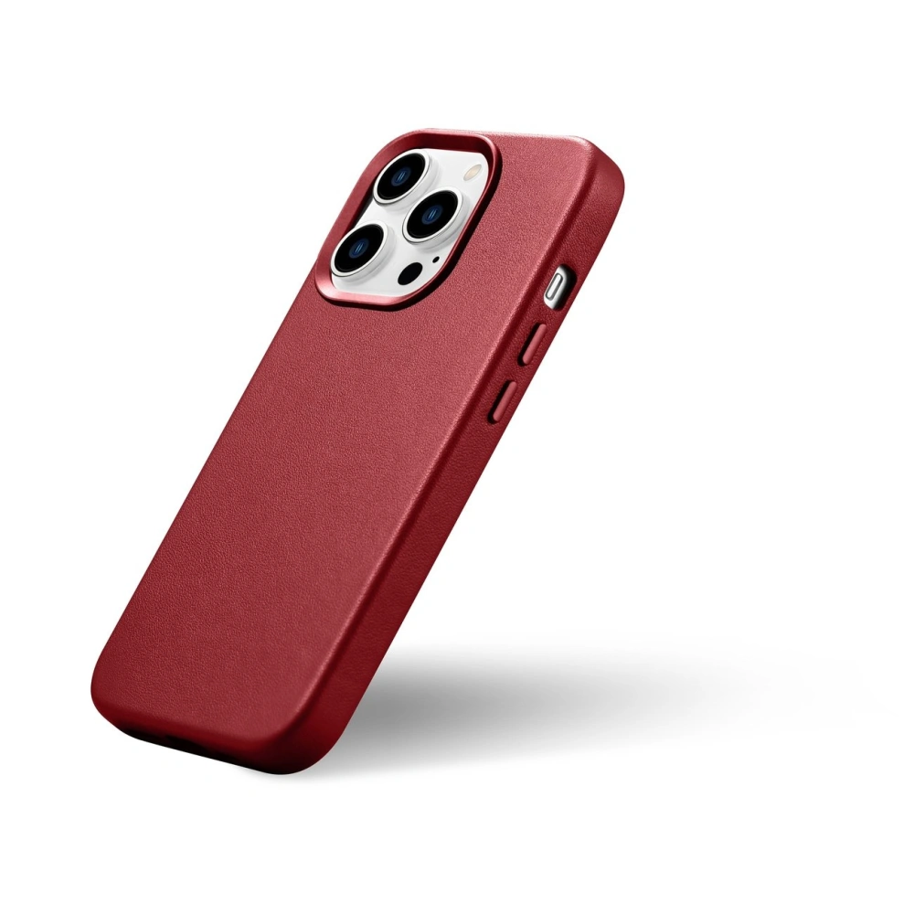 Hurtownia GSM - Etui iCarer Case Leather MagSafe Apple iPhone 14 Pro Max červená - ICR357 - {ean13} - Hurt
