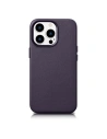 iCarer Case Leather MagSafe Apple iPhone 14 Pro Max dark purple