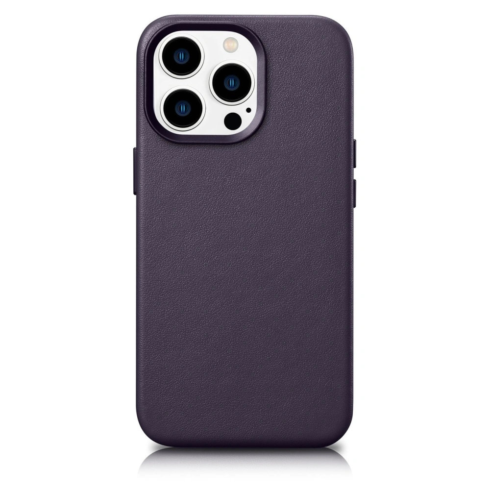 Hurtownia GSM - Etui iCarer Case Leather MagSafe Apple iPhone 14 Pro Max tmavě fialové - ICR358 - {ean13} - Hurt