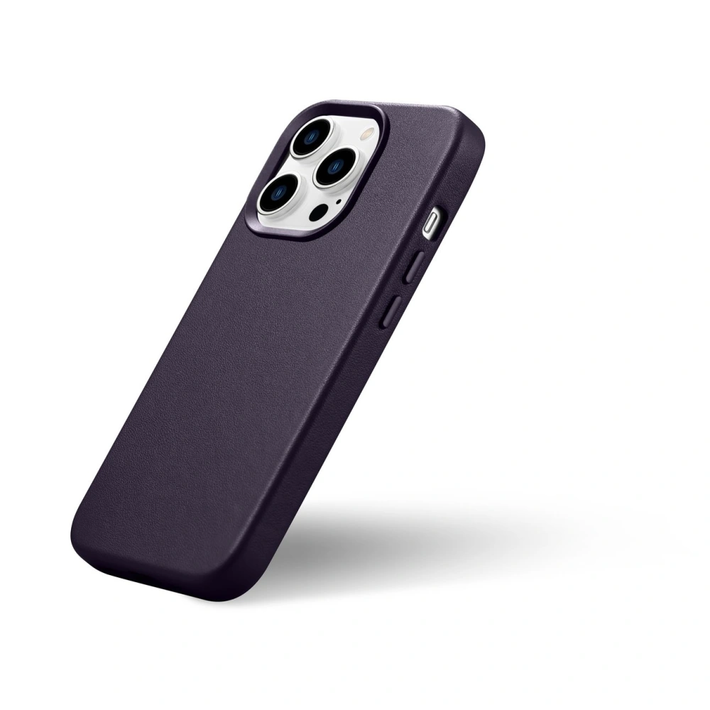 Hurtownia GSM - Etui iCarer bőr MagSafe Apple iPhone 14 Pro Max sötétlila - ICR358 - {ean13} - Hurt