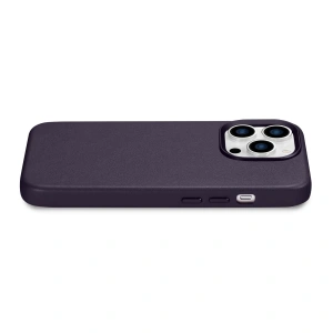 Hurtownia GSM - Etui iCarer Case Leather MagSafe Apple iPhone 14 Pro Max ciemnofioletowy - ICR358 - {ean13} - Hurt