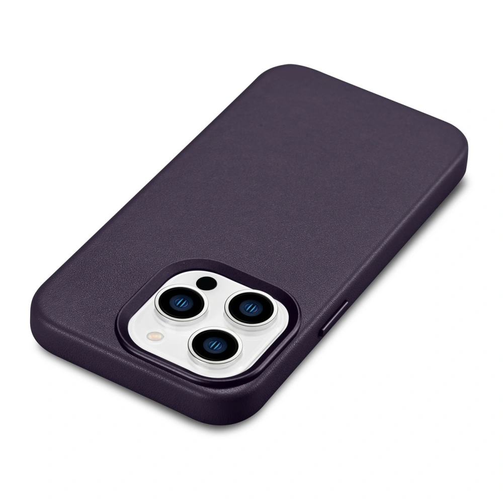 Hurtownia GSM - Etui iCarer Case Leather MagSafe Apple iPhone 14 Pro Max tmavě fialové - ICR358 - {ean13} - Hurt