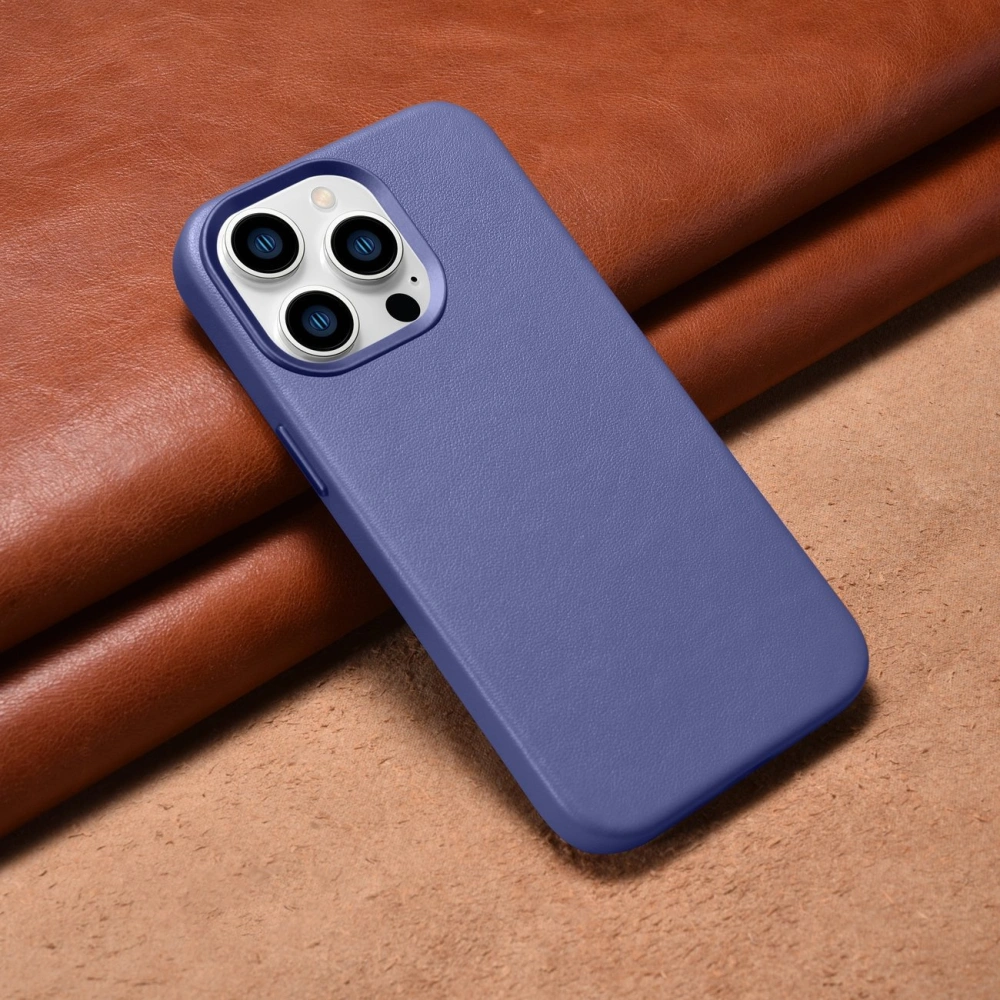 Wholesale iCarer Case Leather MagSafe Apple iPhone 14 Pro Max light purple - ICR359 - {ean13} - Hurt