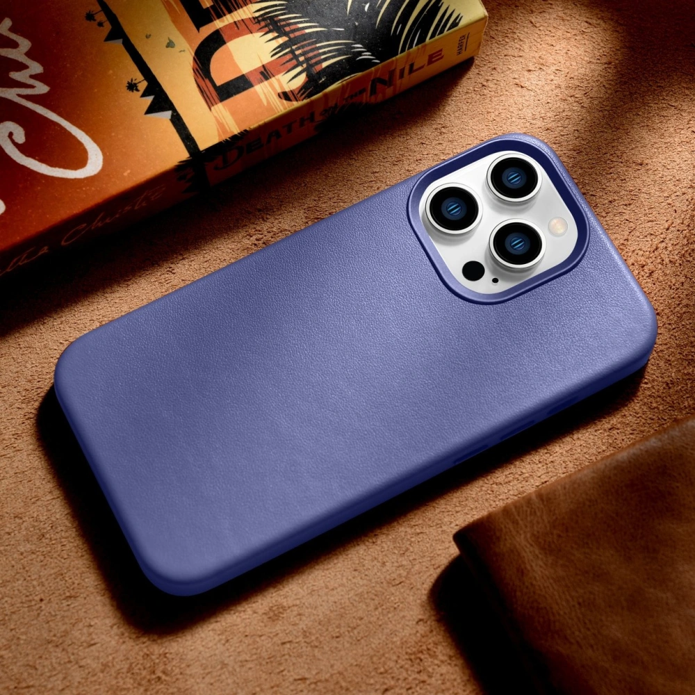 Wholesale iCarer Case Leather MagSafe Apple iPhone 14 Pro Max light purple - ICR359 - {ean13} - Hurt
