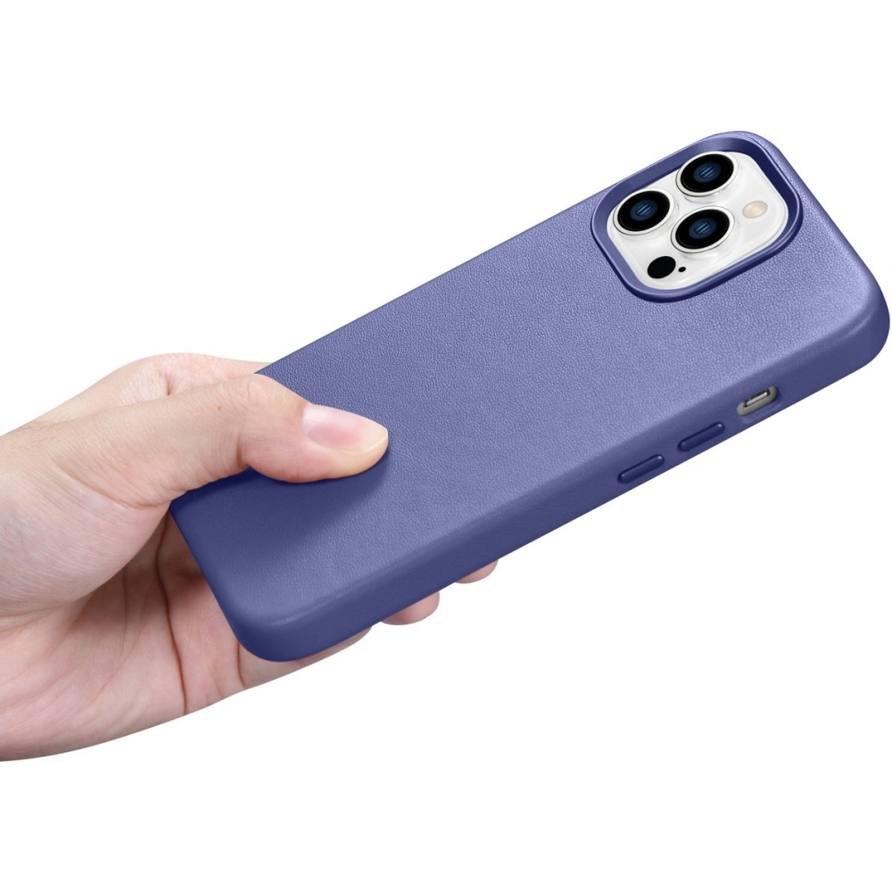 Wholesale iCarer Case Leather MagSafe Apple iPhone 14 Pro Max light purple - ICR359 - {ean13} - Hurt