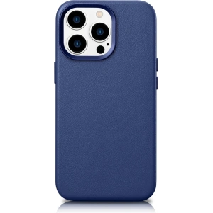 Wholesale iCarer Case Leather MagSafe Apple iPhone 14 Pro Max blue - ICR360 - {ean13} - Hurt