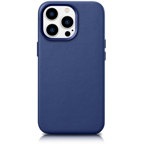 iCarer Distributor - 6975092685401 - ICR360 - iCarer Case Leather MagSafe Apple iPhone 14 Pro Max blue - B2B homescreen